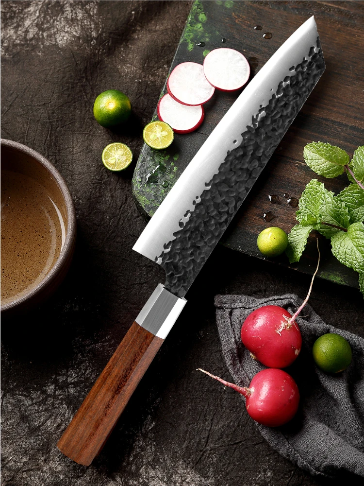 8 inch Kiritsuke Chef Knife Octagon Handle Japanese Sushi Knife Gyuto