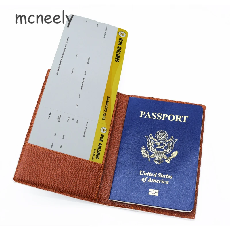 Presentator keten Aziatisch Blue World Travel Passport Holder Credit Card Passport Cover PU Leather  Men/Women Bank ID Card Holder Ticket Folder 1PC