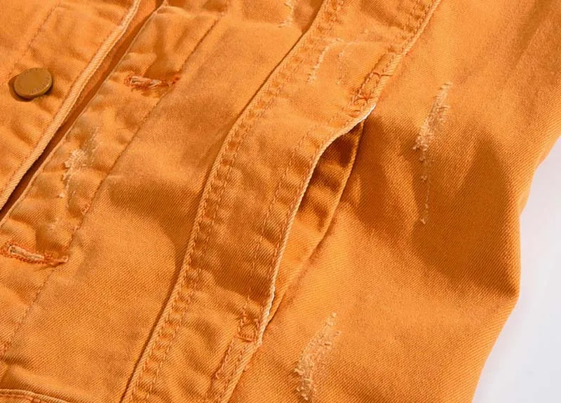 KIOVNO Men's Ripped Casual Denim Vest Solid Color Trun Down Collar Waistcoats For Male Sleeves Jeans Jackets Army Green (7)