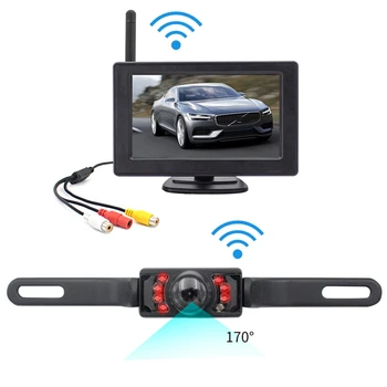 

4.3 Inch Car Wifi Monitor Display TFT LCD Screen with License Plate Night Vision Rear View Reverse Backup Camera