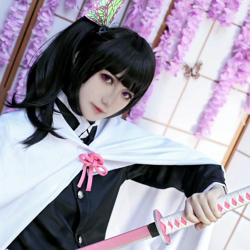 Daliclown Anime Demon Slayer Kimetsu No Yaiba Tsuyuri Kanawo Cosplay Costume Battle Suit Team Uniform Halloween Cos Wigs Props -Zentai shop online H4ee2229791044891937391f51185441ch.jpg
