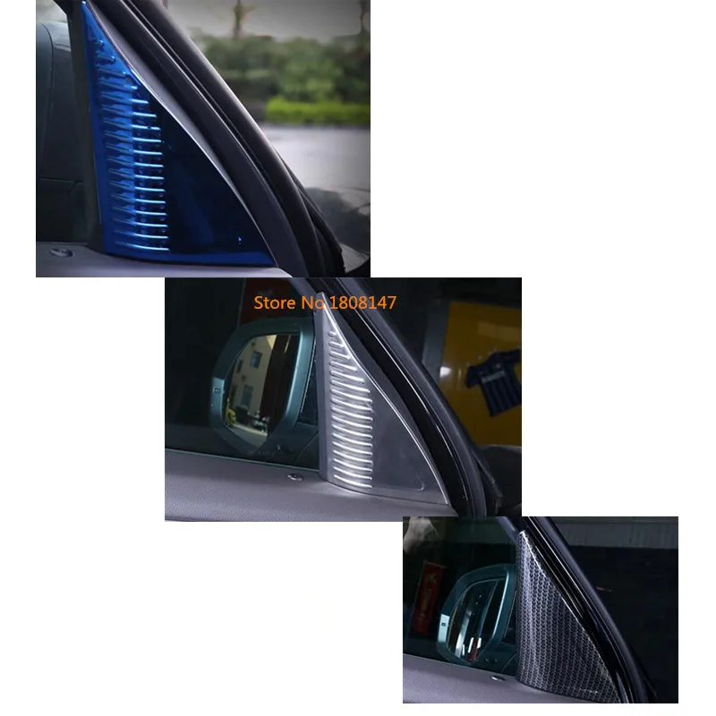 

For VW Volkswagen Teramont Atlas 2017 2018 2019 Car A Column Audio Speak Cover Window Windshield Side Triangle Trim