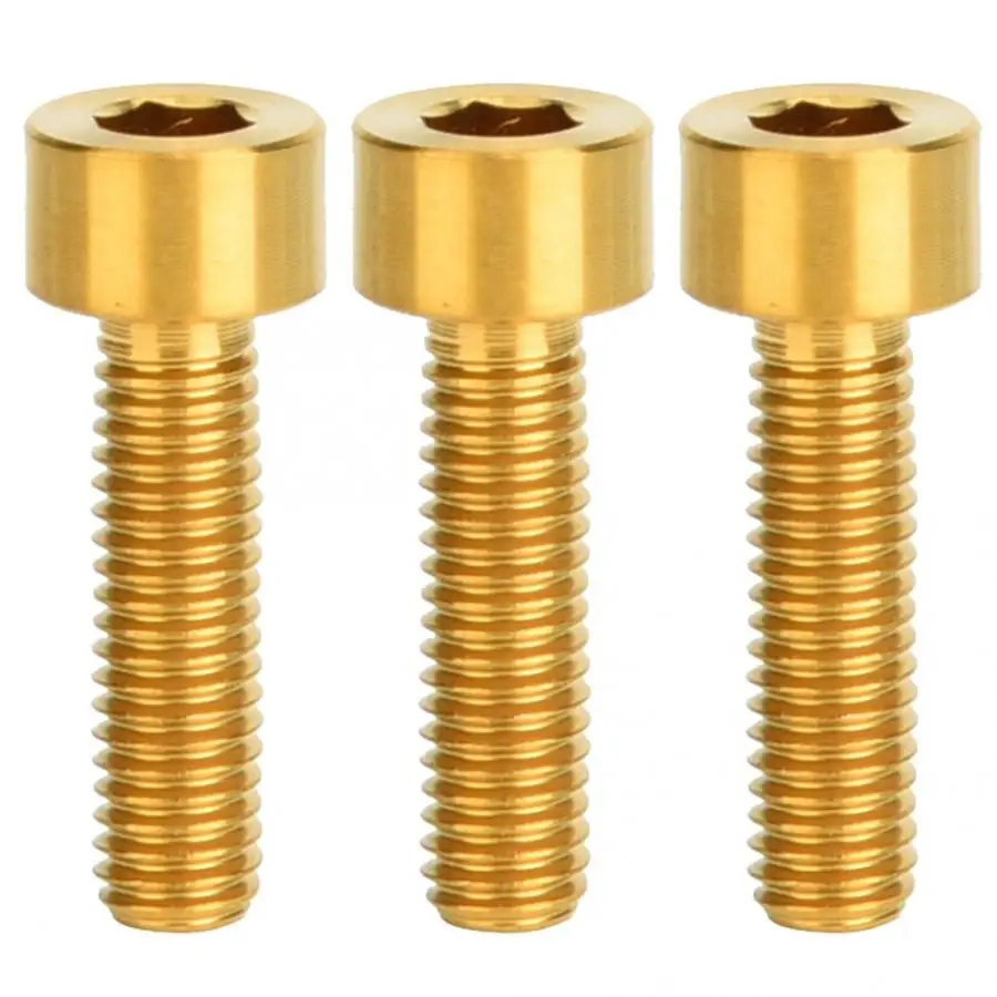 3 шт. M5x18mm винт для велосипеда болт горный велосипедный вынос руль стояк крепление отвертки стебель сплава болты