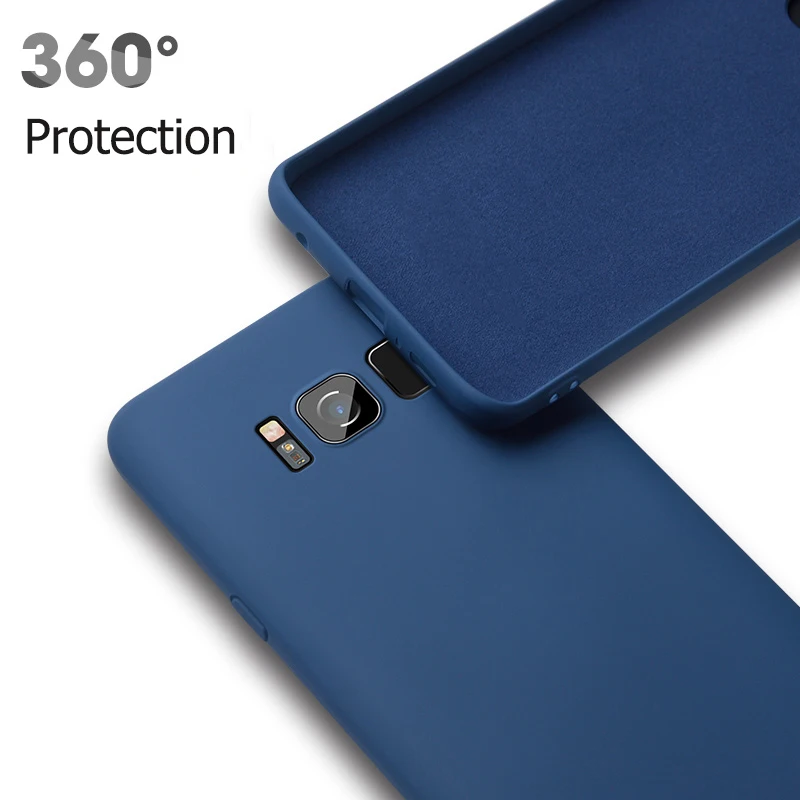 

Original Soft Liquid Silicone Case for Samsung A50 A30 A40 A60 Galaxy S8 S9 S10 Plus S10E Note 8 9 Mobile Phone Cover Coque