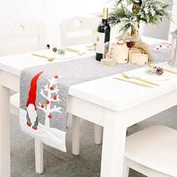 

3D Cartoon Christmas Table Flag Placemat Non-Woven Table Cloth Table Runner Table Mat Table Cover for Home New Year Party