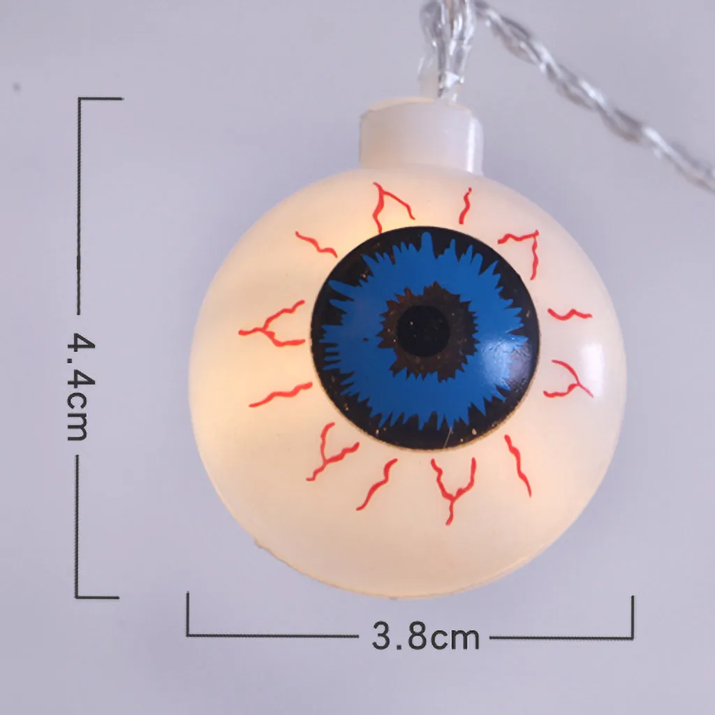 ED люстра с бусинами Хэллоуин Eyeball Light String вечерние украшения для дома солнечный свет для глаз струна высокая яркость ghost eye light