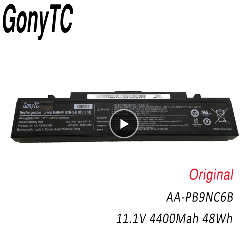 GONYTC aa pb9nc6b original Laptop Battery For Samsung AA PB9NS6B