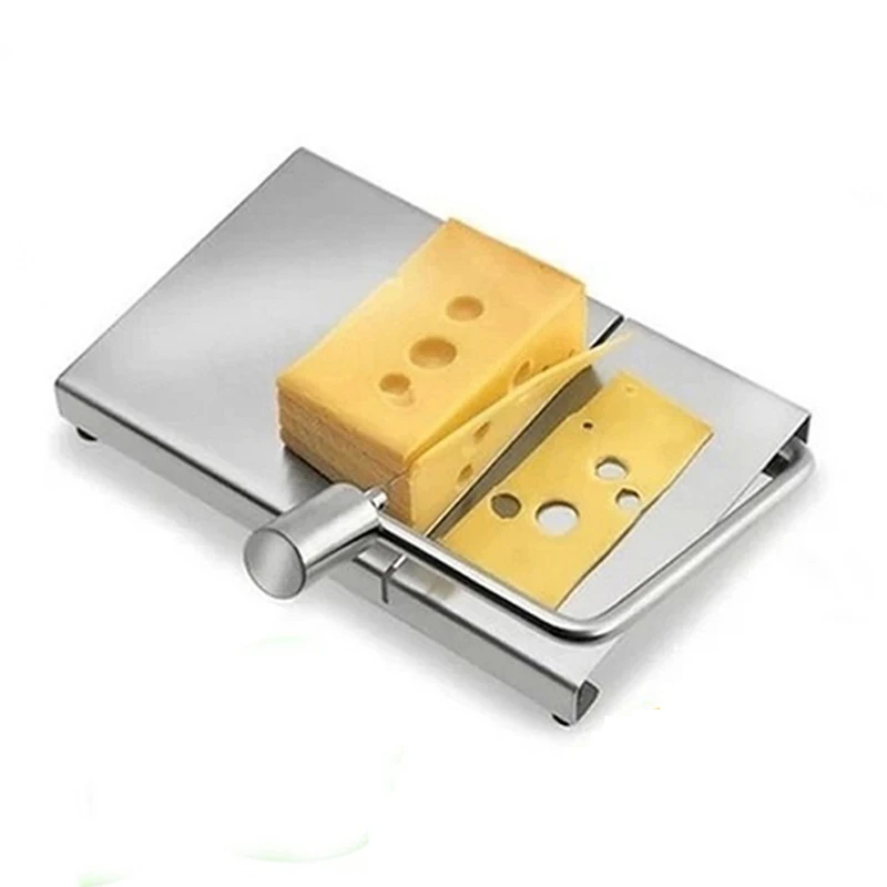 

1pcs Wire Cutting Cheese Slicer Cutter Stainless Steel Board Butter Cutter Cheese Slice Cheese Cutting Knife Kitchen Accessories