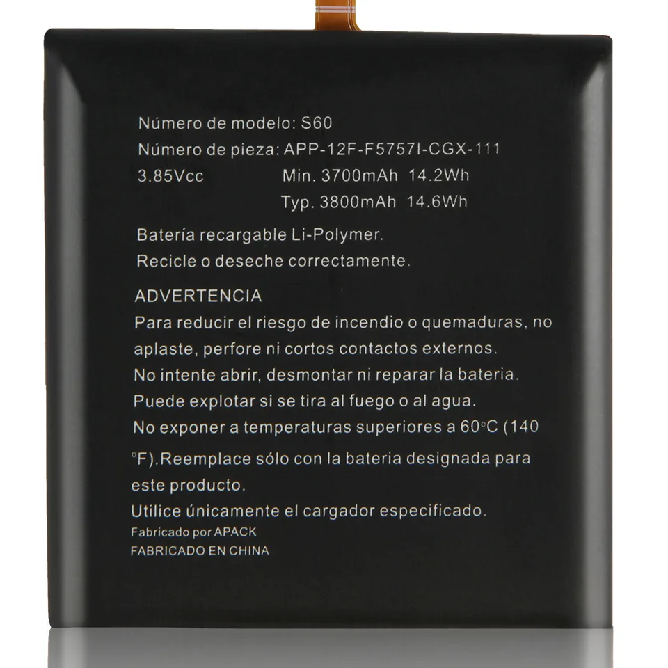 E YIIVIIL Batería de repuesto Cat S60 compatible con batería Caterpillar Cat S60 APP 12F F57571 CGX 111