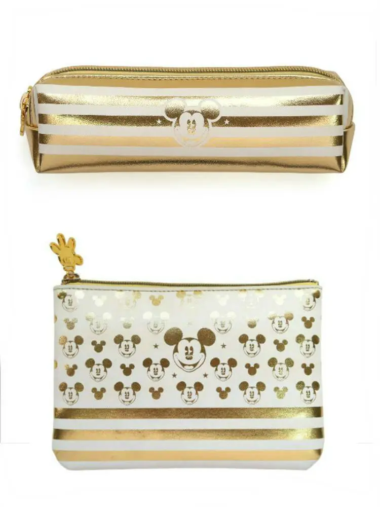 

Hot New Genuine Disney Minnie PU Leather Classic Golden Authentic Mickey Mouse Multi-function kids Bag Wallet Purse children toy