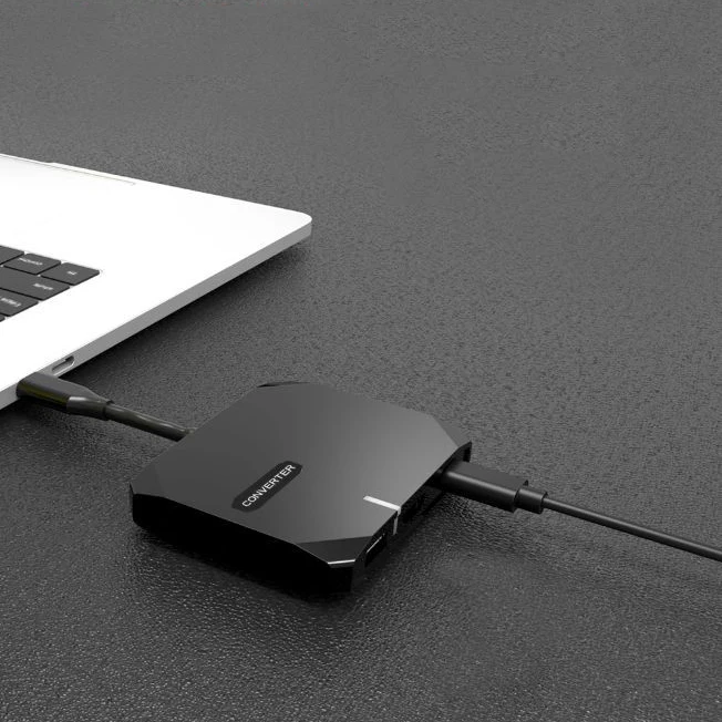 5 в 1 Тип-C USB Hub адаптер Тип с разъемами типа C и HDMI+ 3* USB3.0+ PD для MacBook/Коврики книга/SamsungS8 S9