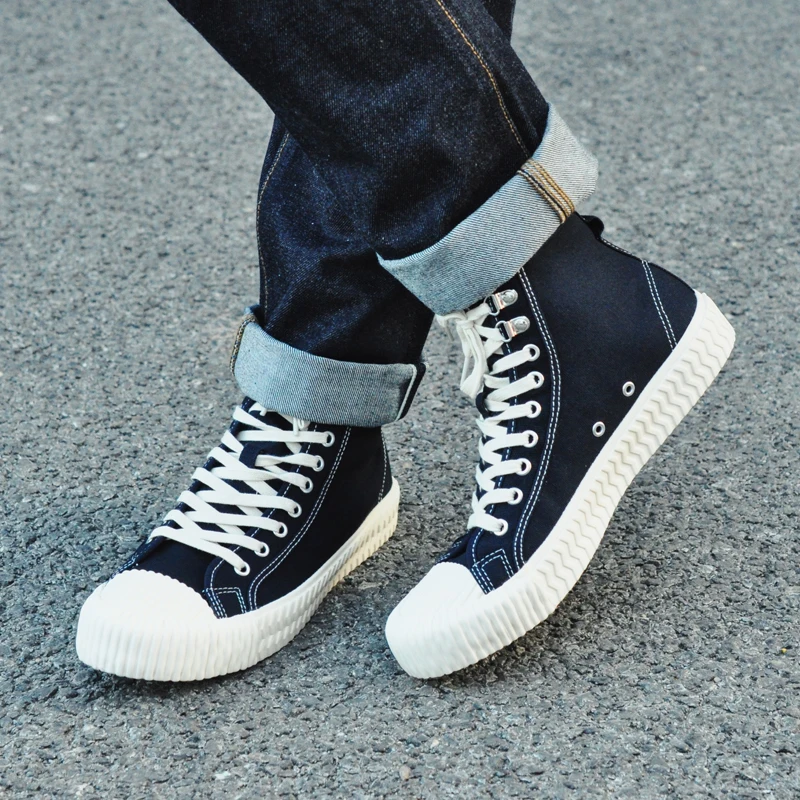 Saucezhan Mens Vulcanize Shoes high top sneakers man and women Shoes for Couple  Denim Sneakers Biscuit shoes board shoes