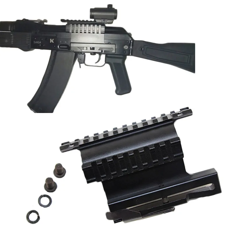 Тактическая скобка для прицела для AK47 AK74 SAIGA страйкбольная винтовка быстрого отсоединения QD AK Серии Rail Side Scope Mount Охотничьи аксессуары