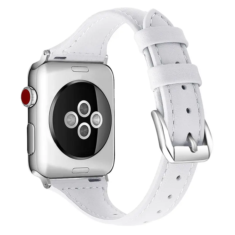 Кожаный ремешок для часов Apple 38 мм 44 мм 40 мм 42 мм кожаный ремешок сменные полосы для Iwatch браслет 83005 - Цвет ремешка: 10