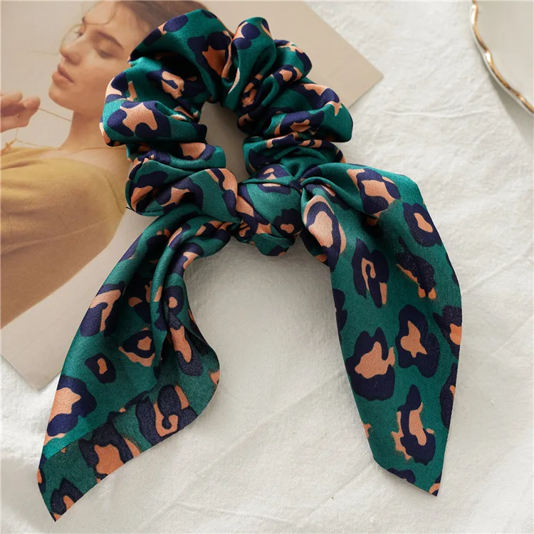 FOMIYES Satin-Haargummis Mit Leopardenmuster | 2er Set | Für Mädchen & Frauen | Sanft Zum Haar