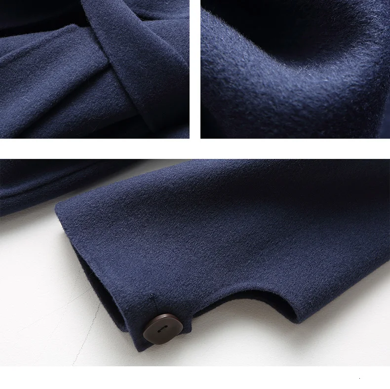 Wool Coat Women Double Sided Long Jacket Korean Spring Autumn Ladies Coats and Jackets Abrigo Mujer KQN37125-3 KJ2322