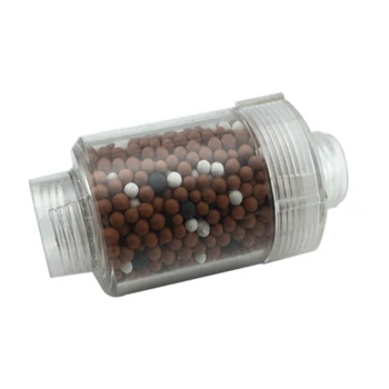 

Utility Faucet Filter Connector Bathroom Fixture Bathroom Transparent Shower Head Filter With Filter Ball Beads