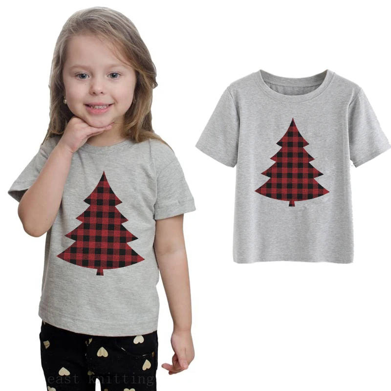 Забавная детская футболка с рождественским оленем, Детская Повседневная футболка для мальчиков и девочек, милые детские футболки с рисунком