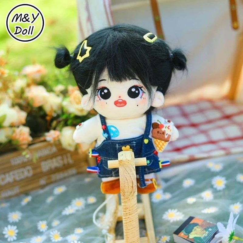 

20cm Plush Idol Dolls Zhang Zhehan TV Word of Honor Gong Jun Toy for Girls Black Straight Hair Doll Accessories Birthday Gift