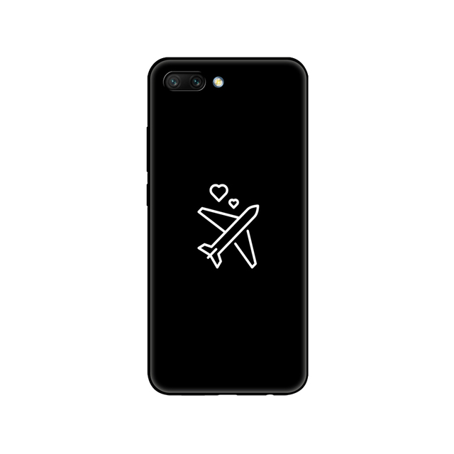 honor 10 case soft silicon tpu back phone cover for huawei honor 10 Case Etui protective printing coque black tpu case