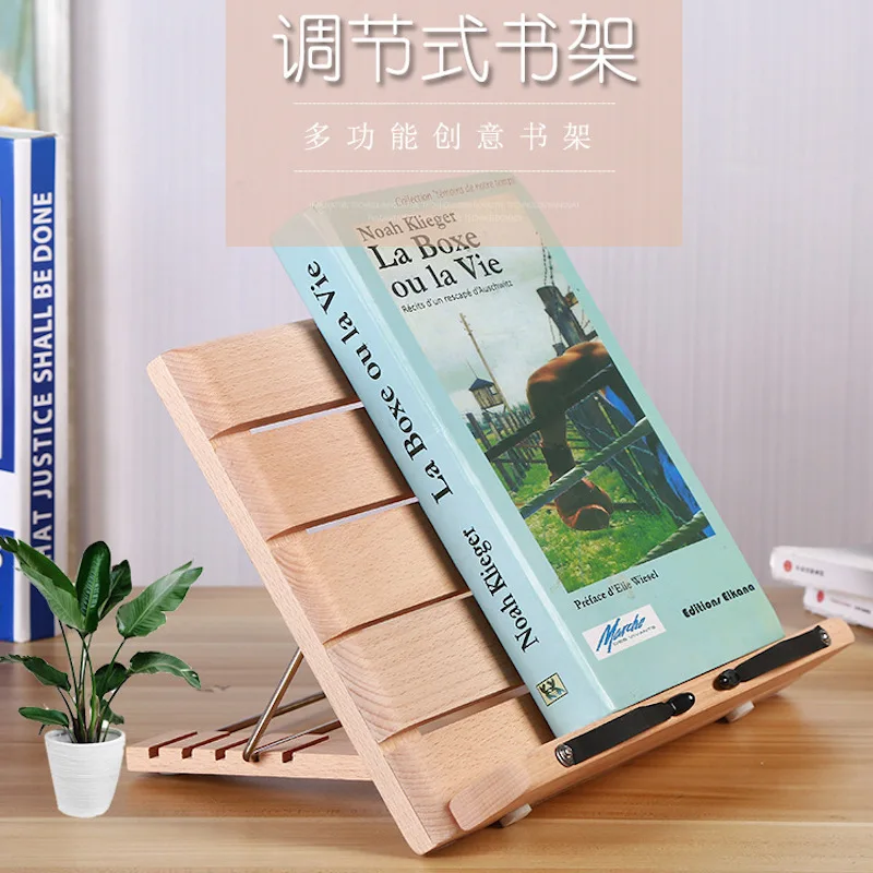 

Wooden reading frame support for wooden portable desk home decoration accessories miniature garden Tablature frame music stand