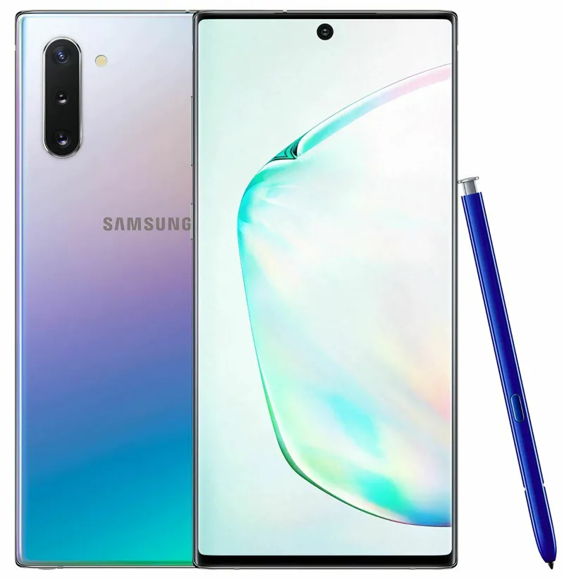 Samsung Galaxy Note10 Note 10 N9700 256GB rom 8GB ram Dual Sim Восьмиядерный 6," 4 камеры Snapdragon 855 NFC 4G LTE мобильный телефон