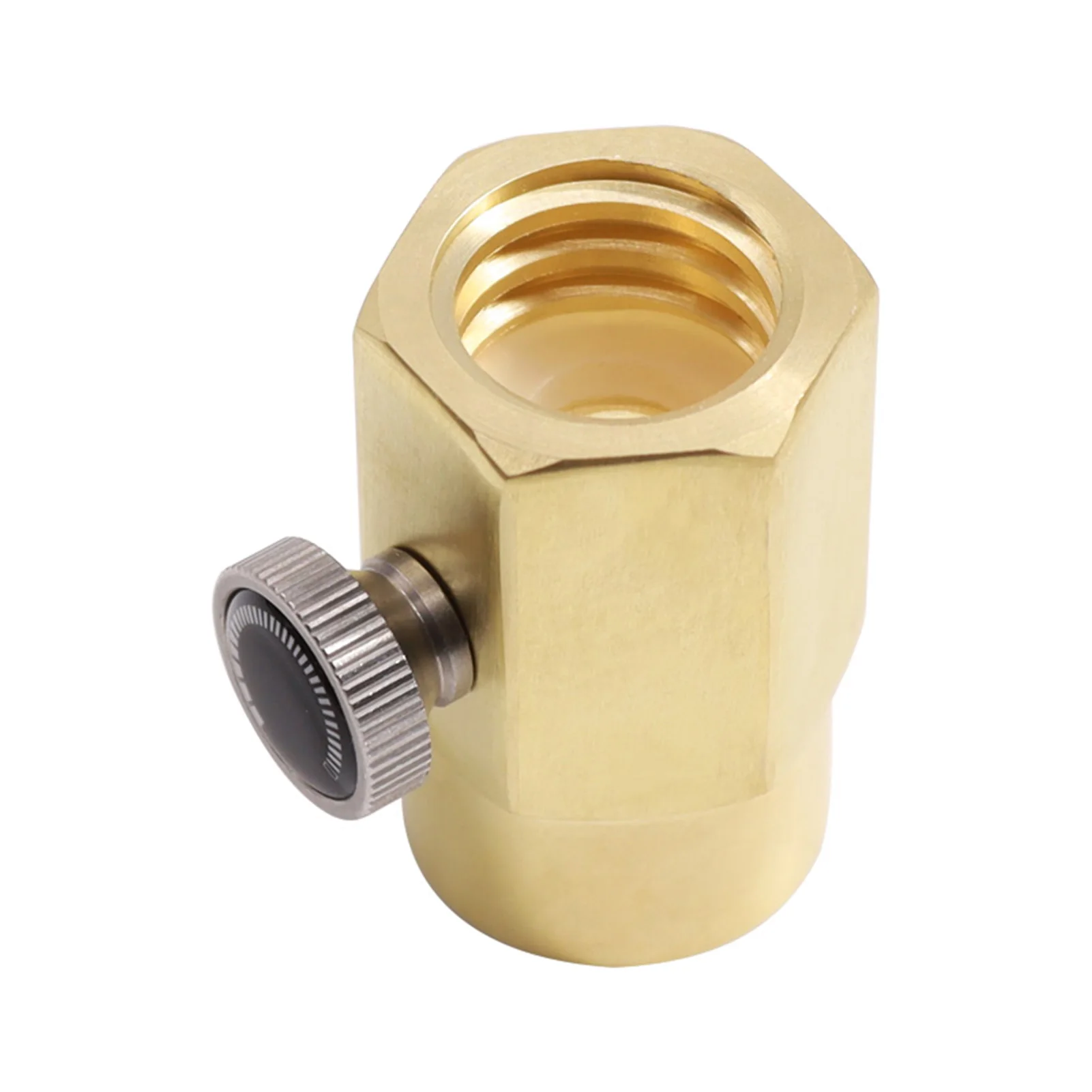 Oumefar CO2 Soda Connector TR21-4 to CGA320 Brass Soda Bottle Adapter CO2 Fill Valve Connector Fittings Filling Accessory Wear-resistant Filling Valve Connector 