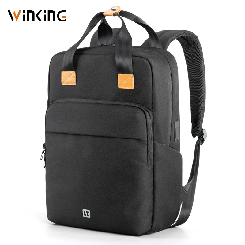 

Kingsons Man Backpack Fit 15 inch Laptop USB Recharging Multi-layer Space Travel Male Bag Anti-thief Mochila