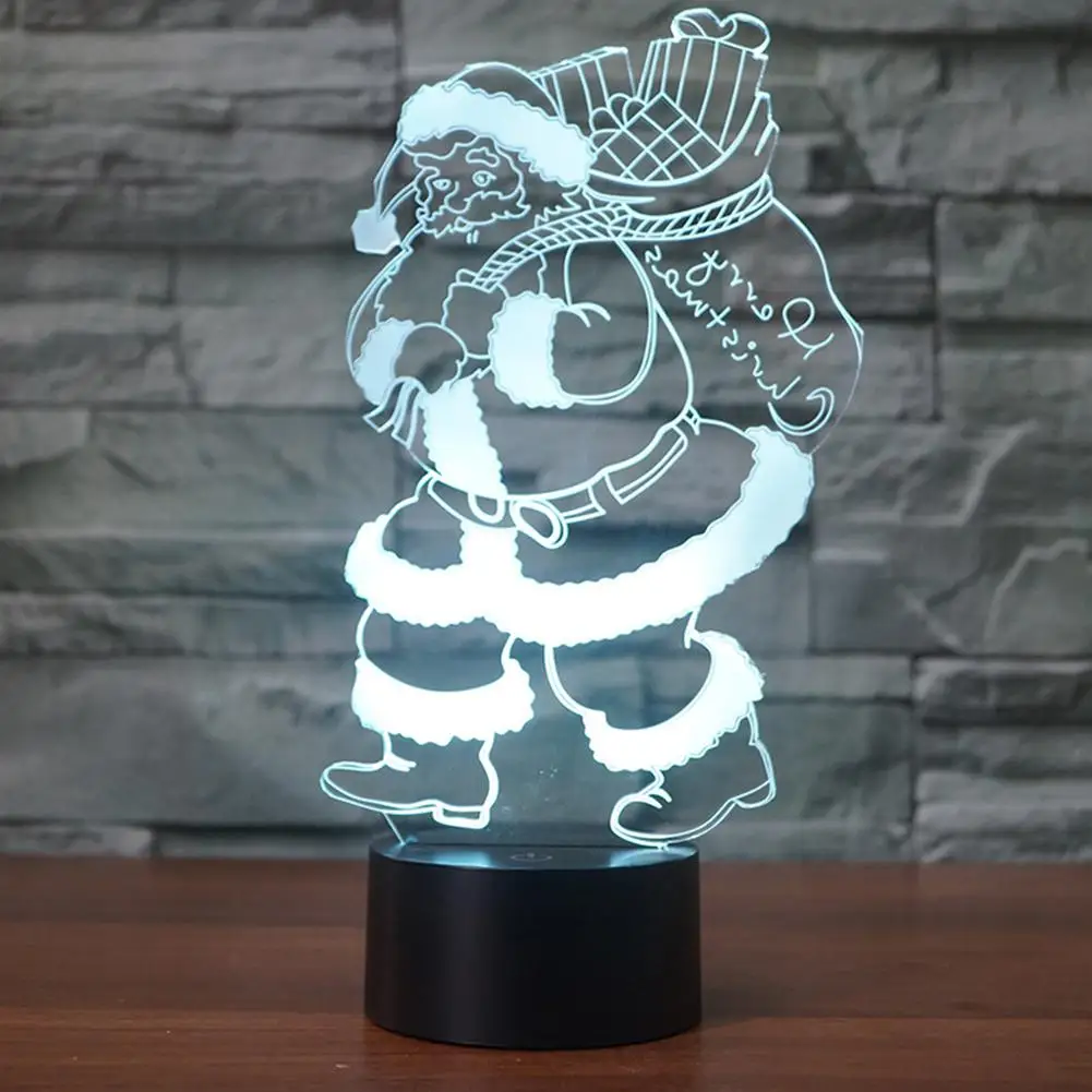 

HobbyLane 3D Visual Illusion Lamp Transparent Acrylic Night Light LED Lamp 7 Color Changing Touch Table Lamp Kids Lava Lamp