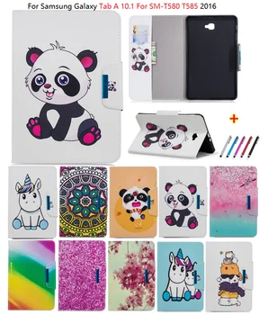 

T580 T585 Unicorn Panda Tablet Case Funda For Samsung Galaxy Tab A6 10.1" 10.1 inch 2016 Case T580 T585 Case Stand Cover Coque