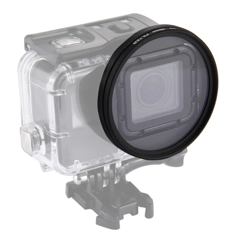 AMS-58Mm 3 In 1 Round Circle Uv Lens Filter With Cap For Gopro Hero7 Black/6 /5 Camera Accessory