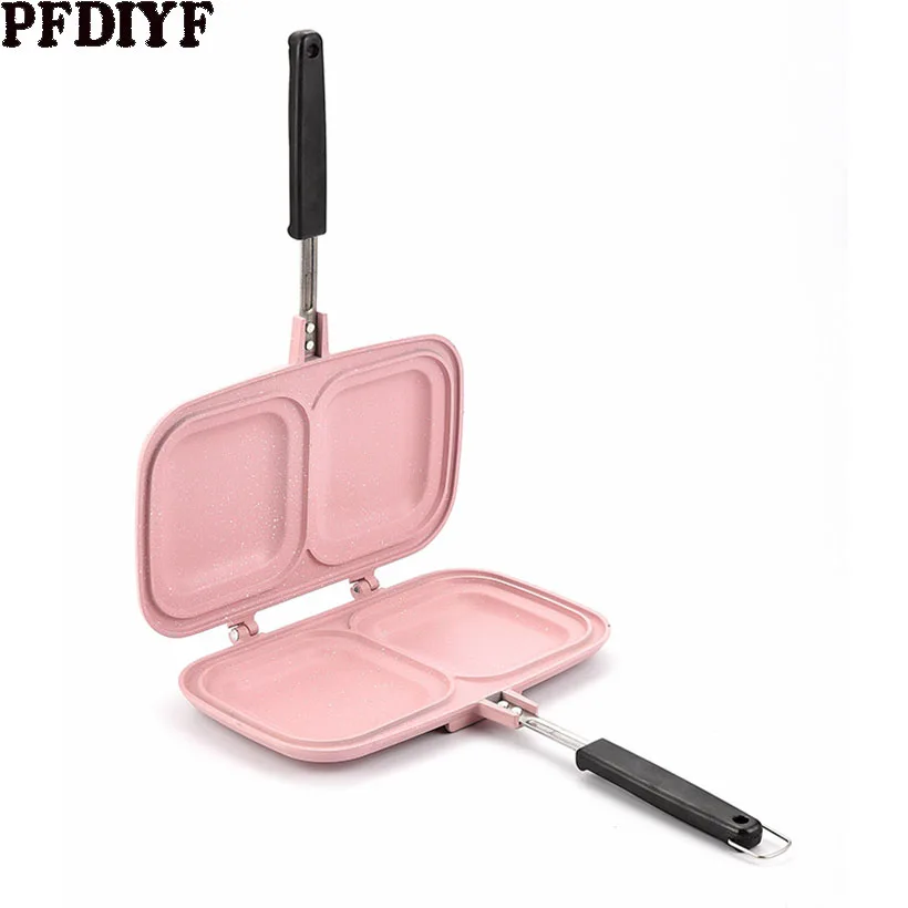 

2019 Household Double-sided Frying Pan Non-stick Frying Pan Breakfast Steak Sandwich Grill Fry Pan Kitchen Accessories Dropship