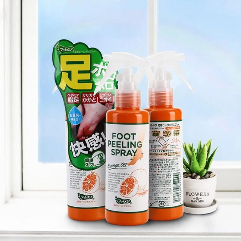 110ml Foot Exfoliating Spray Natural Orange Essence Dead Skin