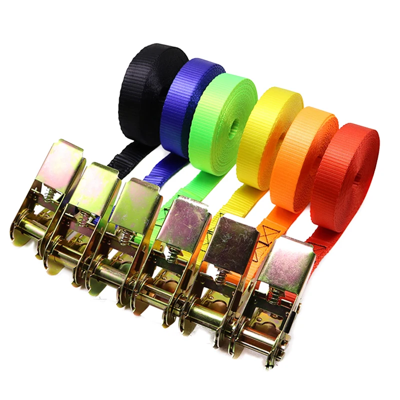 

Buckle Tie-Down Belt Cargo Straps for Car Motorcycle Bike With Metal Buckle Tow Rope Strong Ratchet Belt for Luggage Bag Straps