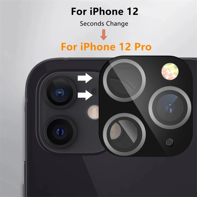 Модифицированная наклейка для объектива камеры замена секунд iPhone 12 на PRO задняя
