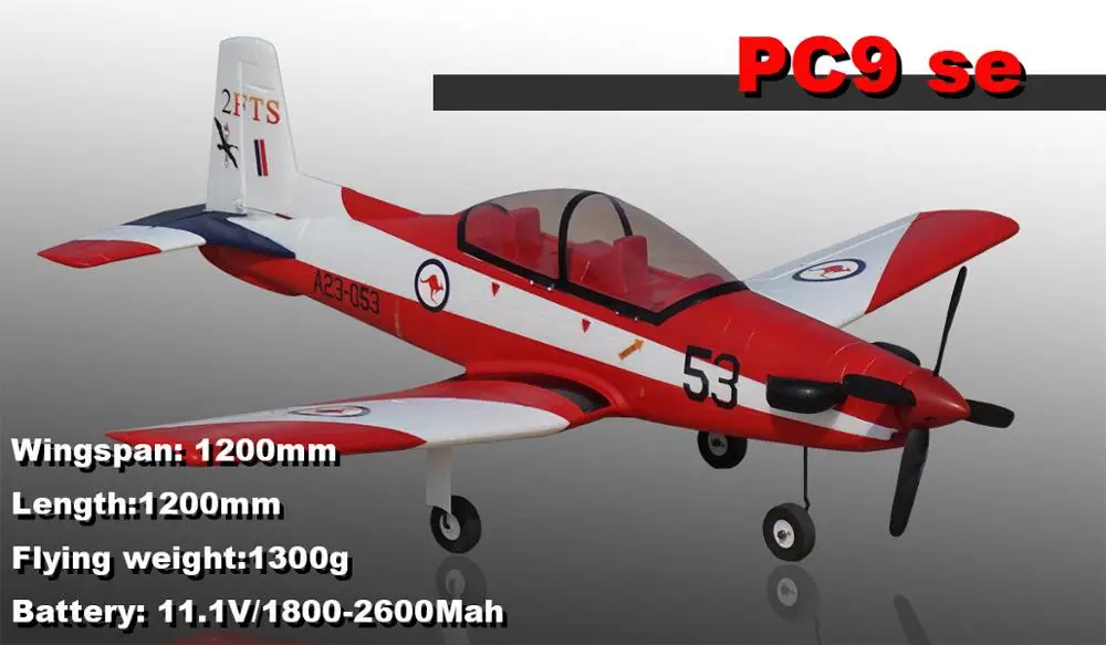 Новый приводимого в движение с помощью электропривода RC Самолет хобби 1200mm размах