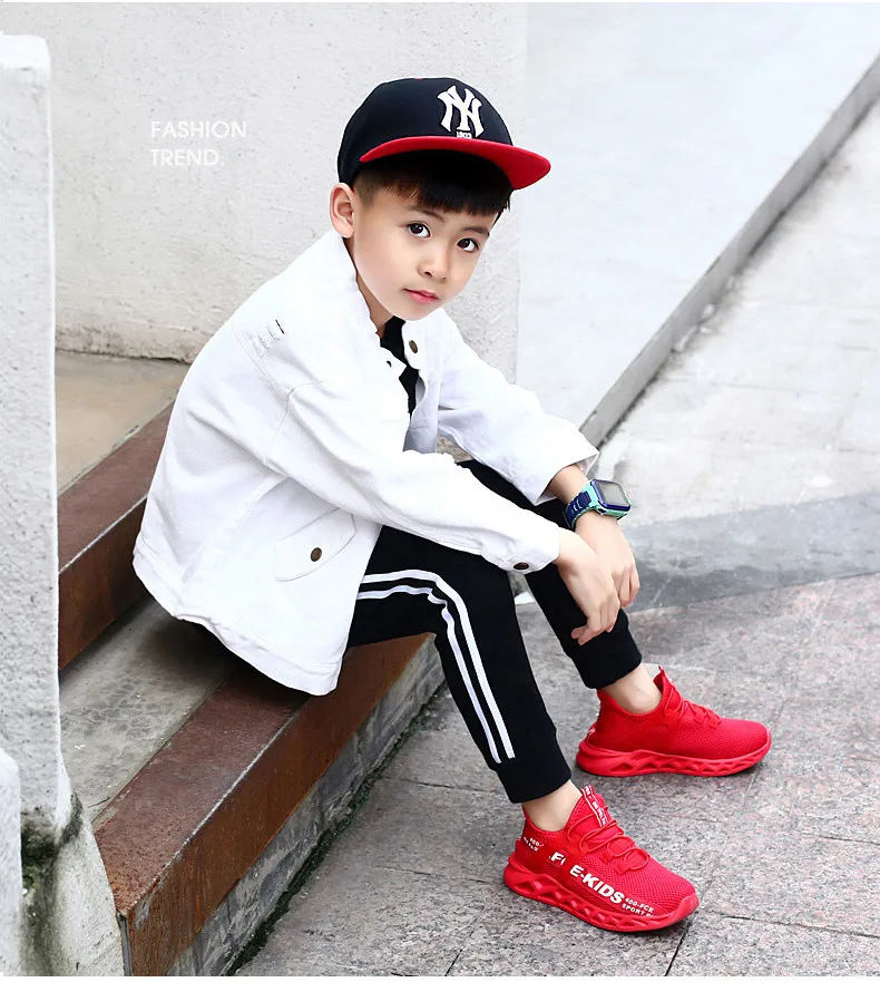 Shoes Kids Boys Girls Casual Mesh Sneakers Breathable Soft Soled Running Sports Shoes toddler boy shoes boys sneakers (19)