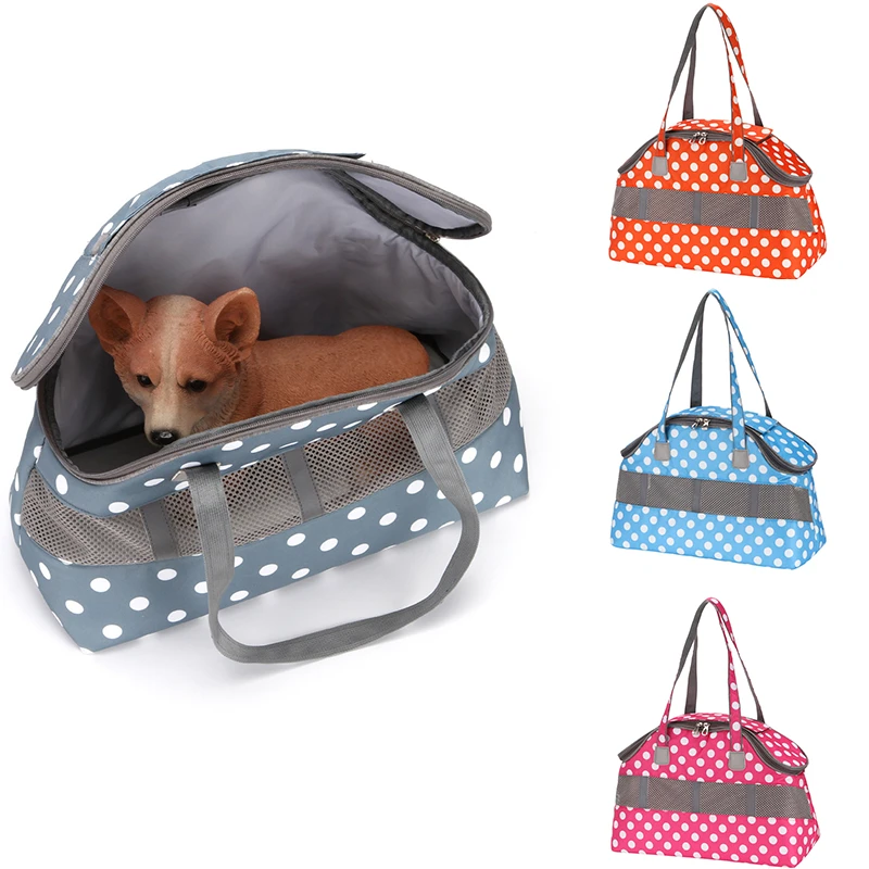 thumbnail image 2 of Puppy Handbag Carrier Soft-Sided Pet Carrier For Small Dogs & Cats - Collapsible Travel Bag With Breathable Mesh Cat Carrier Hard 2 of 9