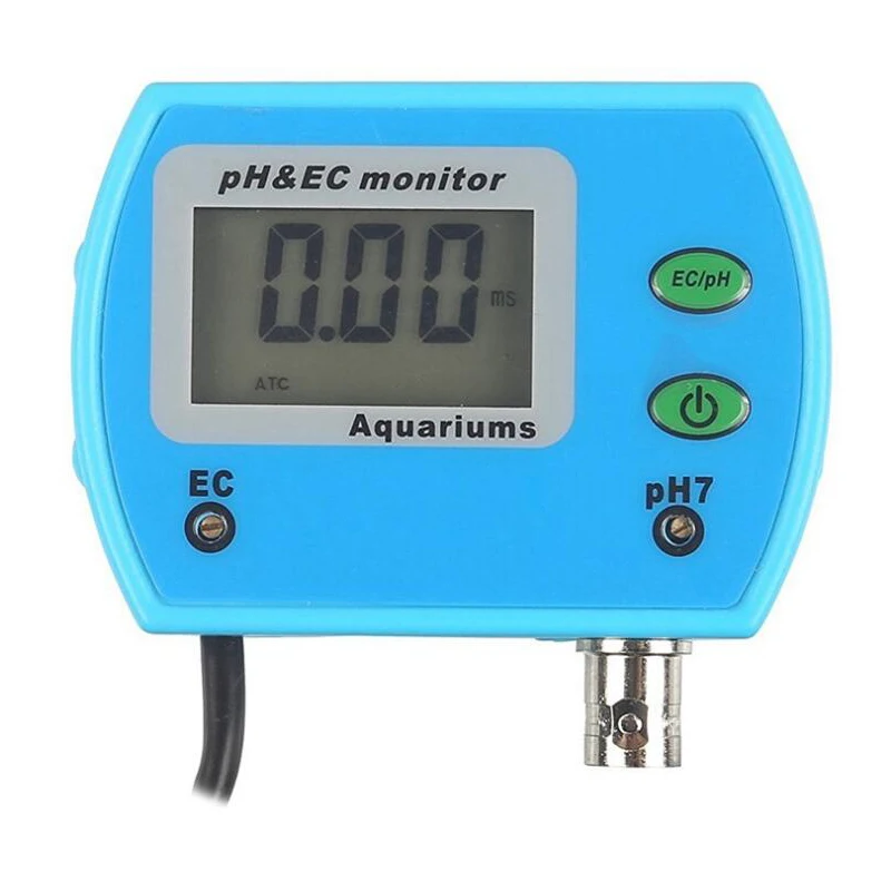 2 в 1 PH/EC контроль качества воды портативный рН-метр тестер Двойной источник питания цифровой дисплей рН-метр прибор для анализа качества воды
