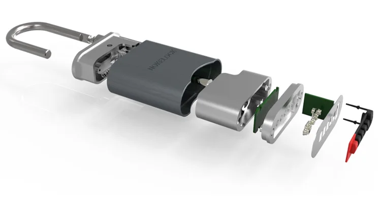 Nokelock Умный Замок Bluetooth APP Пароль замок IP65 водонепроницаемый наружный электронный замок без ключа Противоугонный небольшой дверной замок