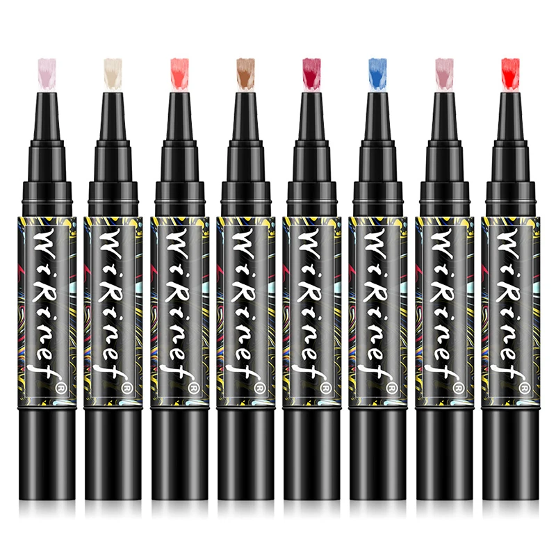 

WiRinef Lazy One-step Plastic Pen Rotates Out of Glue Three In One 16 Colors Polished Nail Gel Polish Varnish Pen Manicure TSLM1