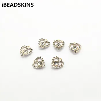 

New arrival! 16x15mm 200pcs Rhinestone Heart-shape charm/Connectors for Necklace,Earrings parts,hand Made Jewelry DIY
