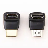 תואר זווית כדי זכר נקבה מתאם HDMI מחבר, 90 תואר שמאל / ימין זווית ו -270 לתואר PC / טלפון HD Extender HDMI Adapte (5)