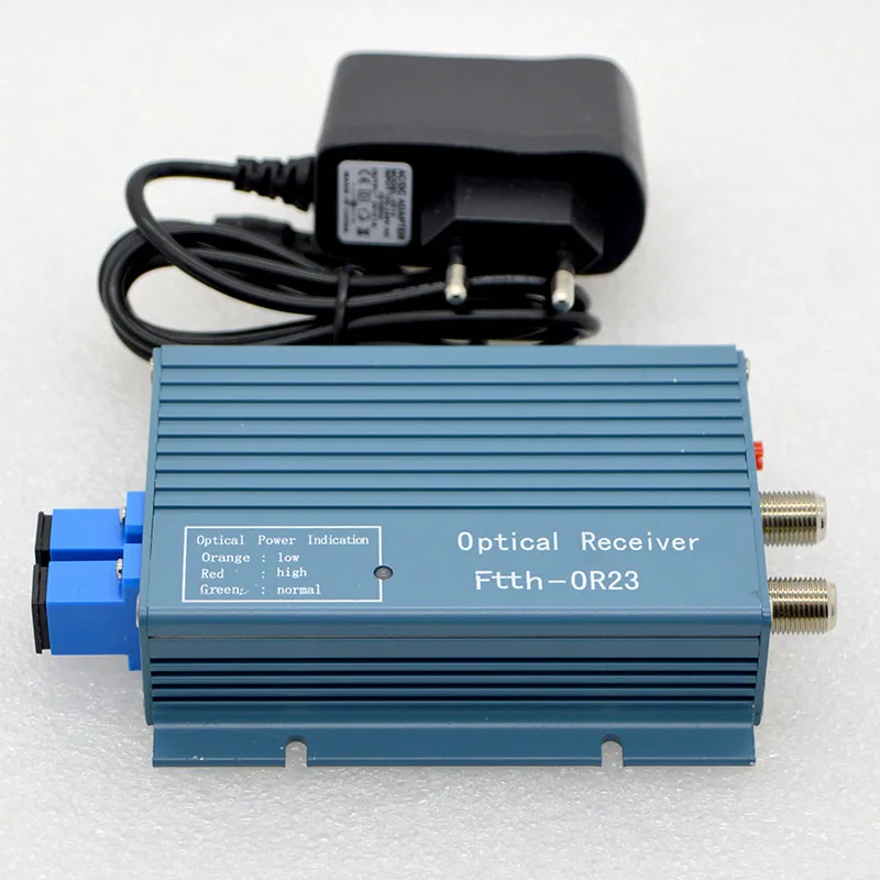 

FTTH CATV High Level Optical Receiver With WDM Fiber Optical Converter SC/UPC Duplex Connector Mini Mode With 2 Output RF inch