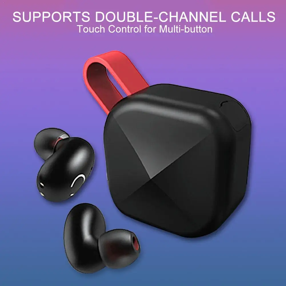 B6 TWS, настоящие Bluetooth 5,0, стерео бинауральные наушники, Беспроводные спортивные Hi-Fi наушники, громкая связь, HD вызов, IPX7, водонепроницаемые мини наушники