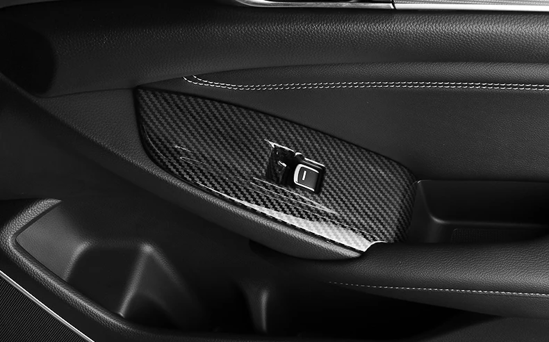 4 шт. для Honda Accord ABS углеродного волокна шаблон Стиль окна лифт переключатель панель отделка автомобиля стиль