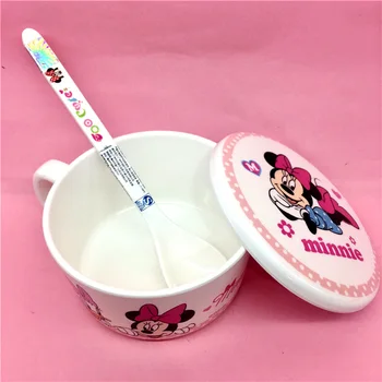 

Disney Cartoon Multifunction Long Handle Spoon Soup Creative Mickey Minnie Boy Girl Tableware Dinnerware Kitchen Tools