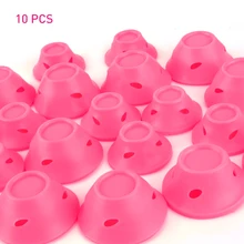 10 шт./компл. 2 Размеры из мягкого силикона, волшебные бигуди для волос Ролики Уход за волосами без тепла без зажима волосы щипцы для завивки Волос Стайлинг Инструмент «сделай сам»