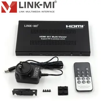 

LINK-MI LM-MVS01 HDMI 4x1 Quad Multi-Viewer Support PIP And Seamless Switch Up To 1080P@60Hz