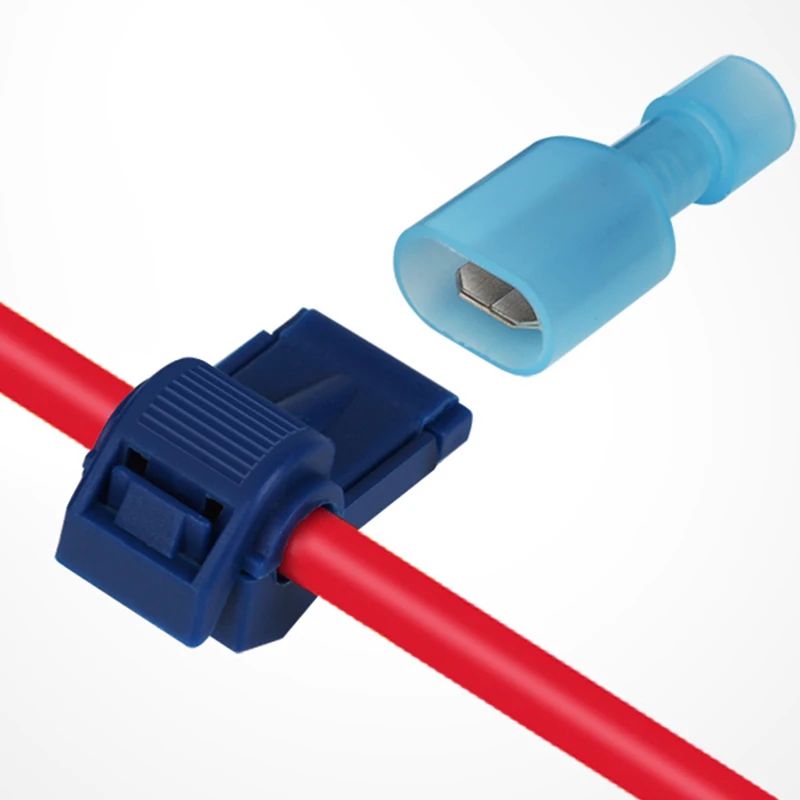 

No stripping Quick Electrical Cable Connectors Snap Splice Lock Wire Terminals Crimp T-type plug line connector easy connect